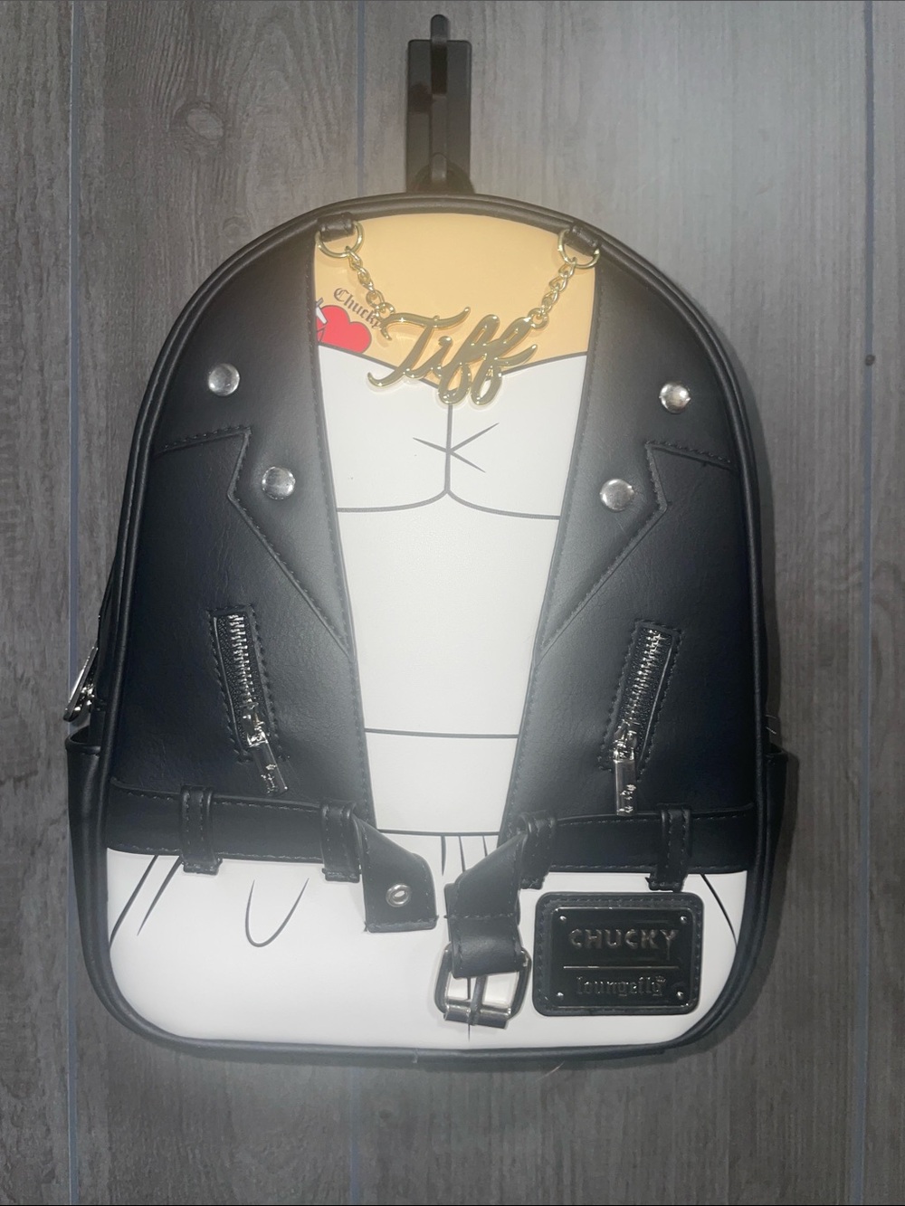 Loungefly Universal Bride Of Chucky Tiffany Double Strap Mini Backpack Bag